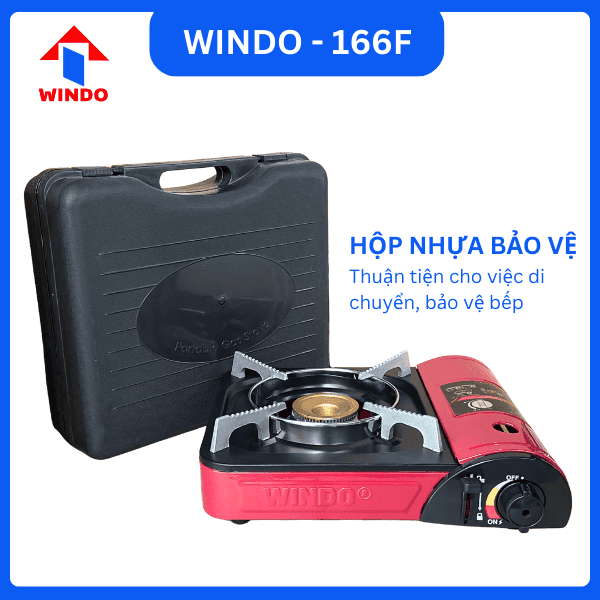 Bếp gas mini hộp nhựa