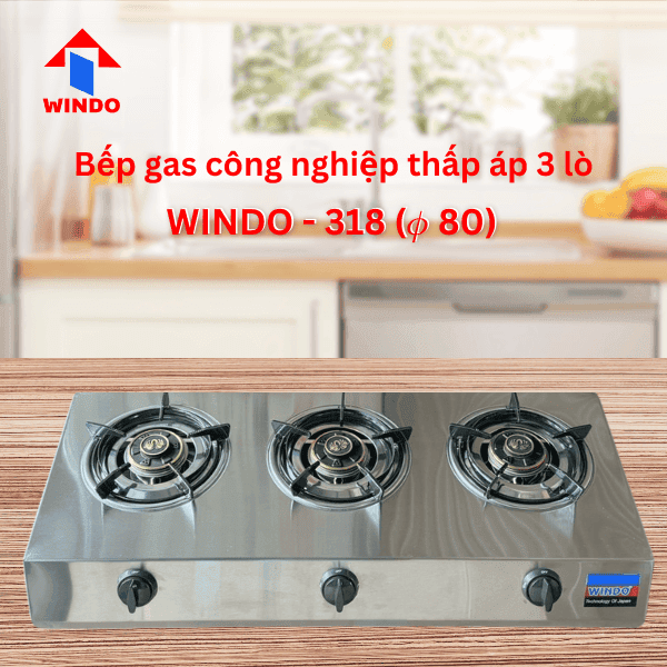 Bếp 3 lò cũng có thể dùng cho gia đình