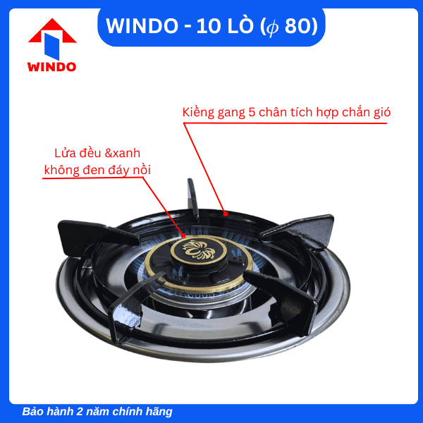 Đầu đốt đồng thau cho ngọn lửa xanh và mạnh