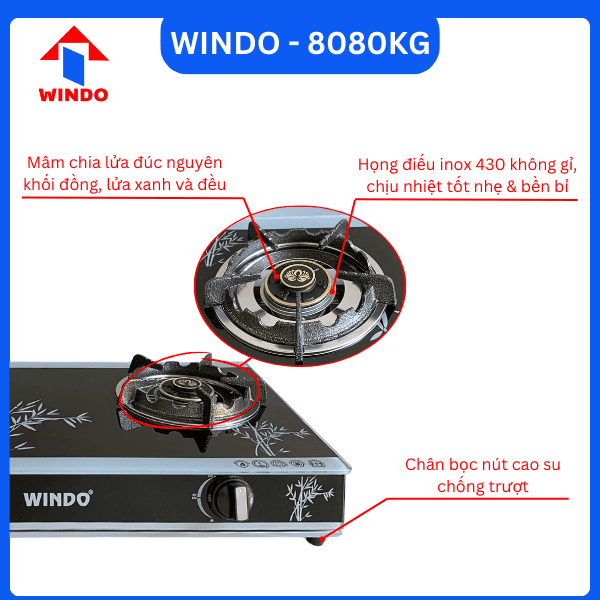 Bếp gas gia đình dùng đánh lửa Magneto