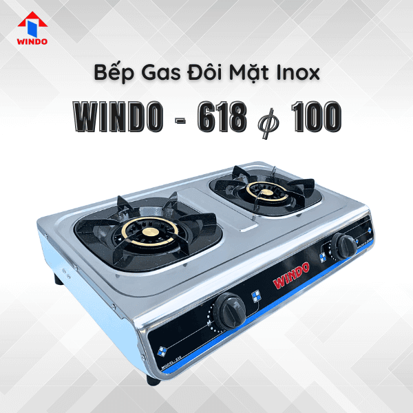 Bếp gas 6 tấc tiết kiệm gas Windo