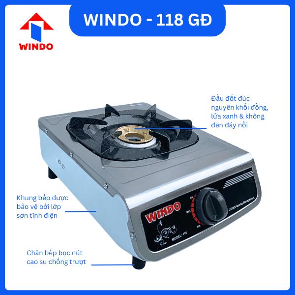 Bếp đơn sử dụng hệ đánh lửa magneto