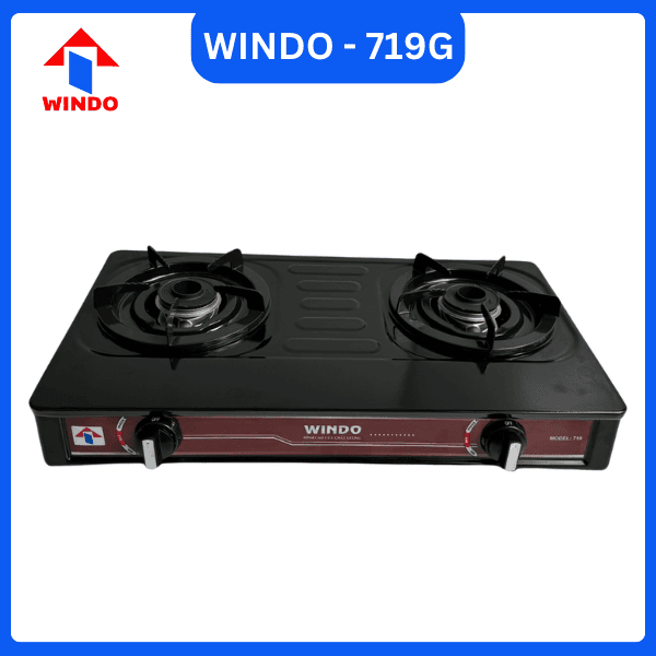 Bếp gas dương Windo - 719G dùng hệ đánh lửa Magneto