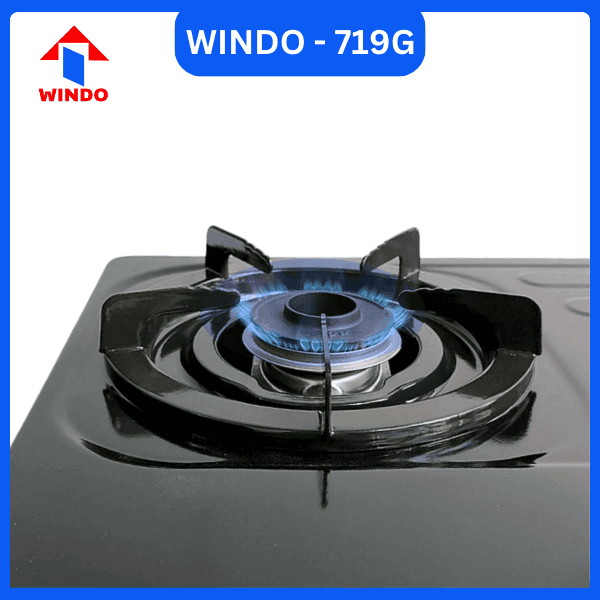 Đầu đốt bếp Windo 719G làm bằng đồng thau nguyên chất cho ngọn lửa xanh
