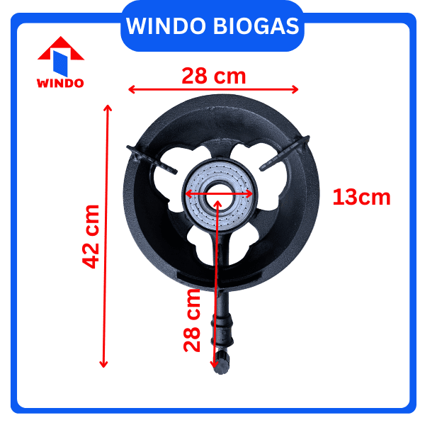 Kích thước bếp Biogas Windo