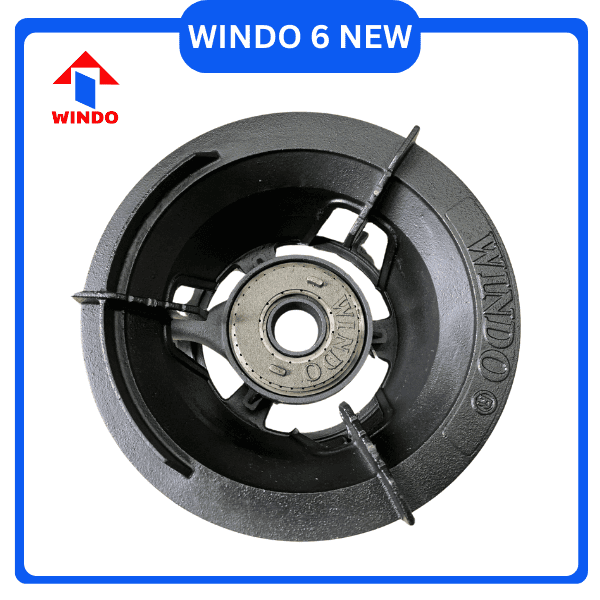 Thân bếp khè Windo 6 NEW đúc bằng gang nguyên khối