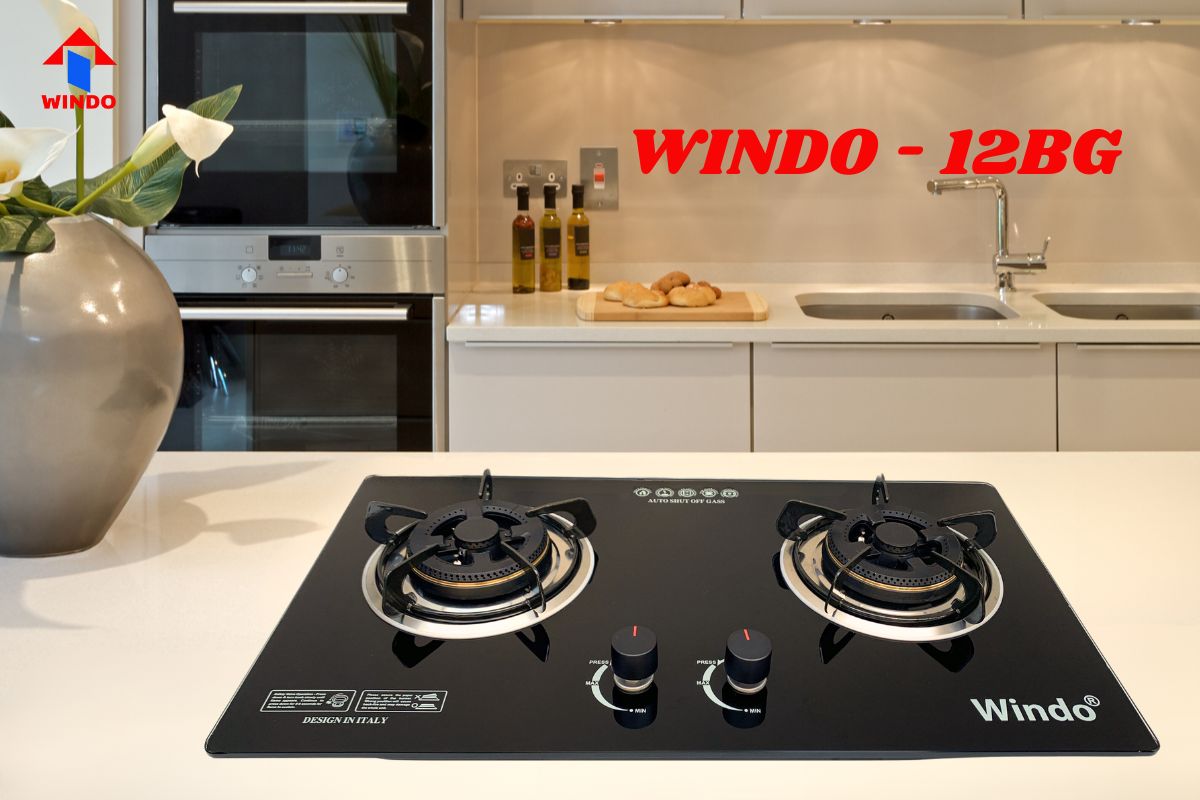 Bếp gas âm mặt kính Windo - 12BG