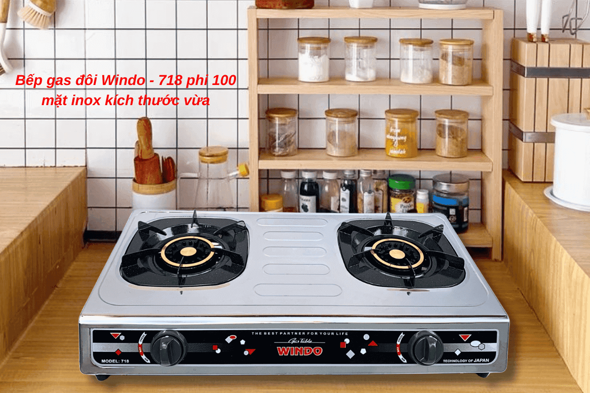 Không chiếm quá nhiều diện tích, bếp đôi mặt inox được nhiều gia đình lựa chọn