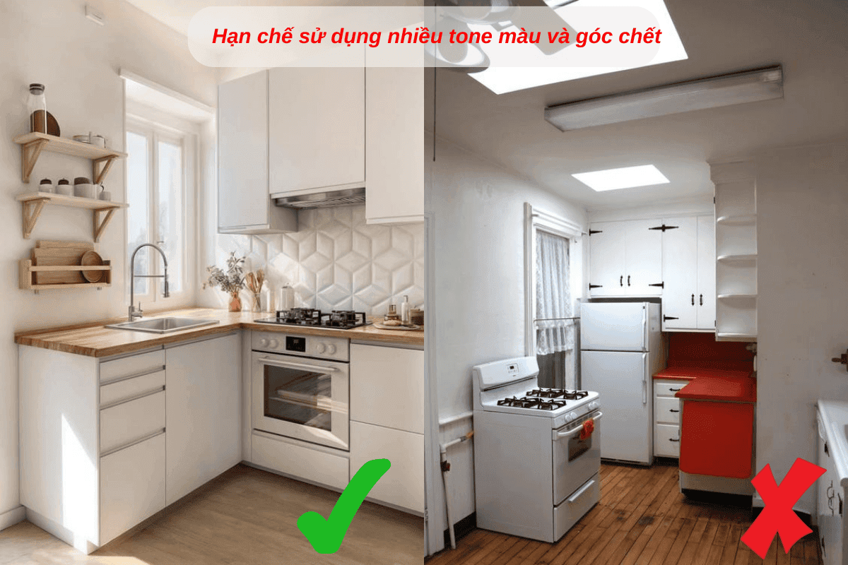 Mẹo sử dụng màu sắc trong thiết kế bếp