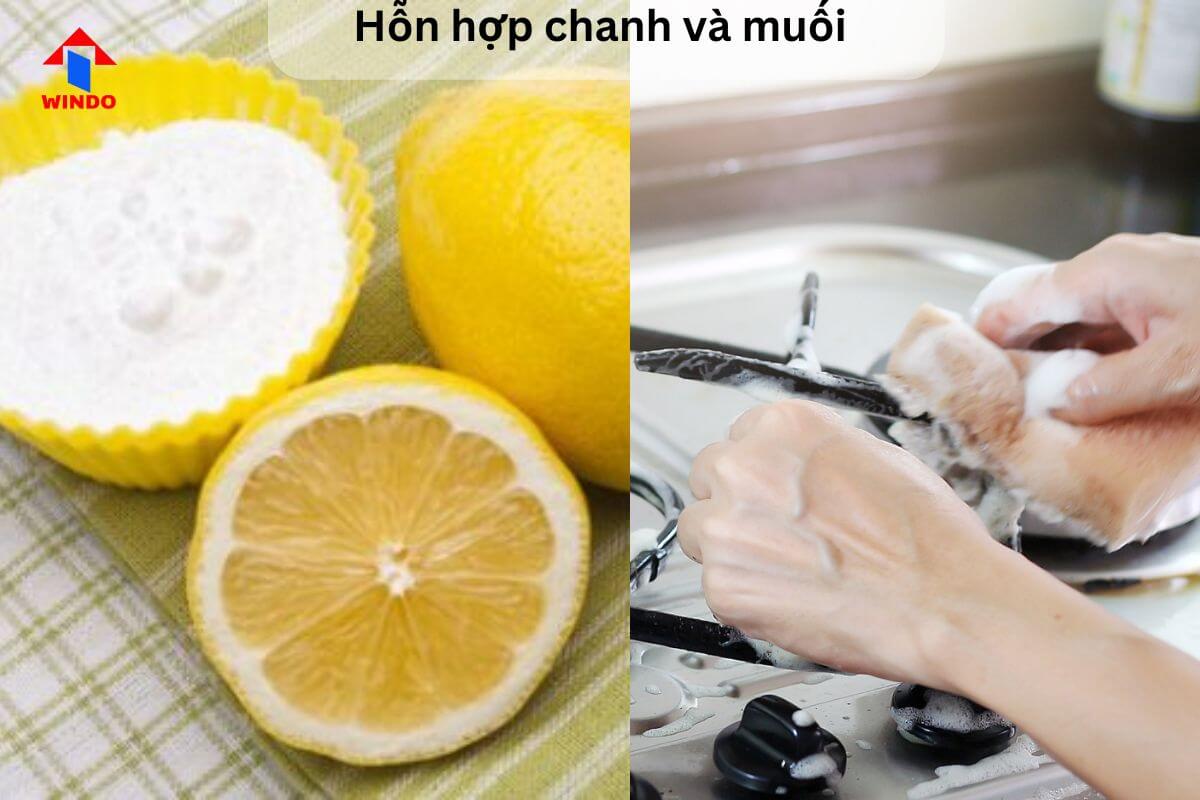 Vệ sinh bếp gas - dung dịch chanh muối nhà nào cũng có